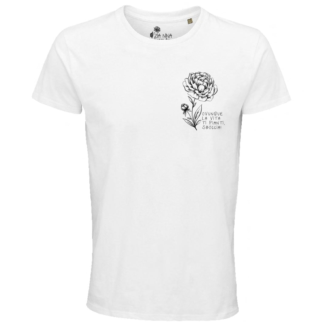 T-shirt bianca Peonia